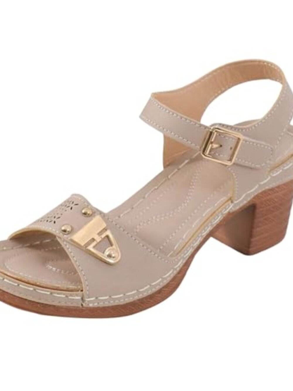 🆕 Sandals Womens Dressy Low Block Chunky Heels Ankle Strap Comfortable Open